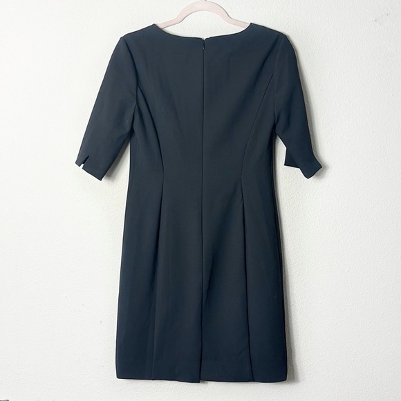 J. Crew Black Dress 3/4 Sleeves size 4P - Picture 2 of 10
